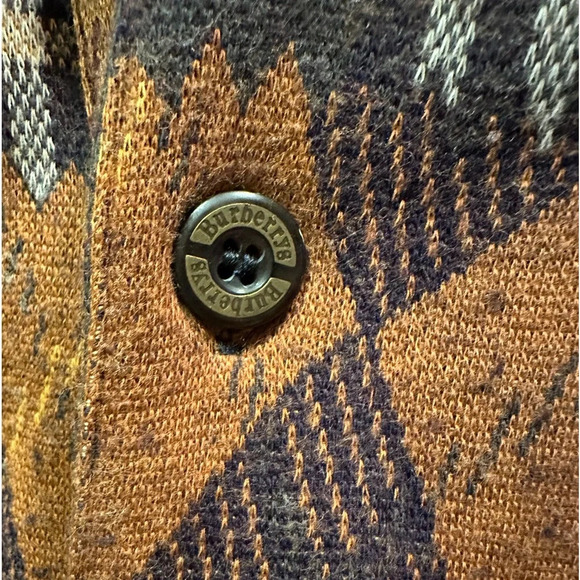 Authentic Burberry multicolor longsleeve polo shirts size L/XL (runs big) - Picture 10 of 12